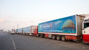 بدء توافد قافلة المساعدات التابعة للتحالف الوطني للعمل الاهلي التنموي الى رفح تمهيدا لدخولها لغزة بدء توافد قافلة المساعدات التابعة للتحالف الوطني للعمل الاهلي التنموي الى رفح تمهيدا لدخولها لغزة