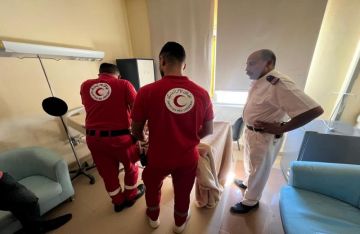 الهلال الأحمر يزور مصابي حادث عقار سوهاج ويقدم خدمات الدعم النفسي