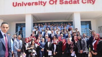 وزير التعليم العالي ومحافظ المنوفية يفتتحان عددا من المشروعات التعليمية والصحية بجامعة السادات