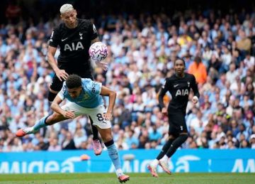 ملخص وأهداف مباراة مانشستر سيتي ضد توتنهام في الدوري الإنجليزي (فيديو)