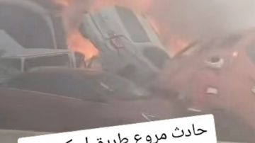 اشتعال النار فى 26 سيارة بطريق اسكندرية الصحراوى.. حقيقة الفيديو المنتشر