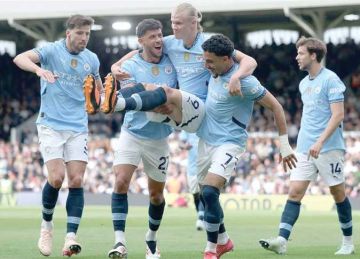 عمر مرموش يصنع لـ هالاند هدف مانشستر سيتي الأول ضد برايتون في الدوري الإنجليزي