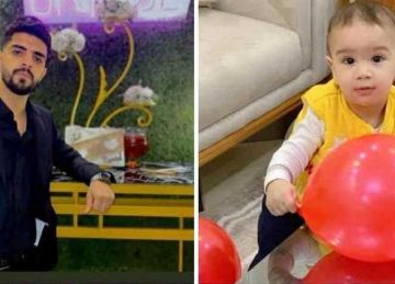  ماتوا في حضن بعض .. تشييع جثمان شاب وابنه الرضيع بعد مصرعهما في حادث تصادم