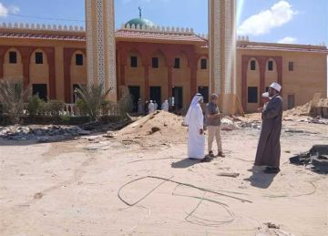 أوقاف شمال سيناء تتفقد إنشاءات مسجد الشيخ خلف بالشيخ زويد