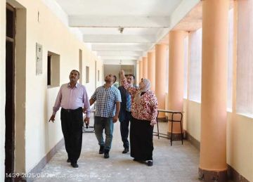 مدير إدارة جنوب الجيزة التعليمية تتابع استعدادات المدارس للعام الدراسي الجديد مدير إدارة جنوب الجيزة التعليمية تتابع استعدادات المدارس للعام الدراسي الجديد