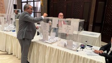 إقبال كبير من المصريين في الكويت على التصويت بانتخابات مجلس الشيوخ