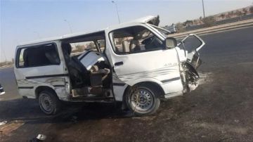 العربية اتفرمت.. مصرع 3أشخاص وإصابة 9 آخرين في انقلاب ميكروباص بصحراوي المنيا