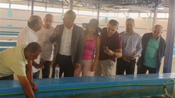 وزير الزراعة اللبناني يؤكد أهمية التعاون مع مصر فى الاستزراع السمكي