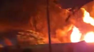 إصابة 3 أشخاص في حريق هائل بمصنع كاوتش بقرية ميت الحارون بزفتى