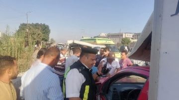 إصابة 6 أشخاص في تصادم ميكروباص وربع نقل بالطريق الزراعي طنطا ـ كفر الزيات 