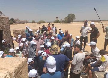 المنيا تستقبل أفواجا سياحية لزيارة المناطق الأثرية المنيا تستقبل أفواجا سياحية لزيارة المناطق الأثرية