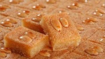 طريقة تحضير البسبوسة الرائعة في المنزل خطوة بخطوة