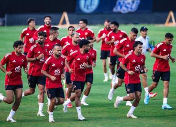 بشرى سارة في مران الأهلي قبل مواجهة غزل المحلة