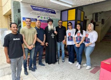 مطران طنطا يدلي بصوته في انتخابات مجلس الشيوخ بالغربية