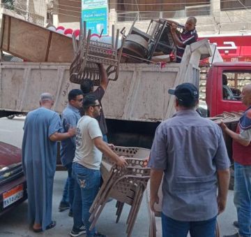 حملة لإزالة الإشغالات من حلقة السمك في الزقازيق