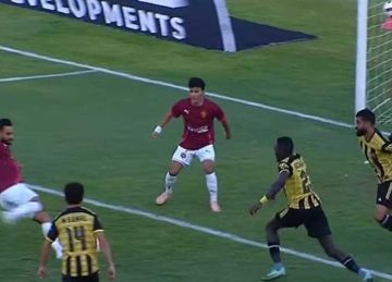 عمرو السولية يسجل الهدف الأول لـ سيراميكا كليوباترا ضد المقاولون العرب (فيديو)