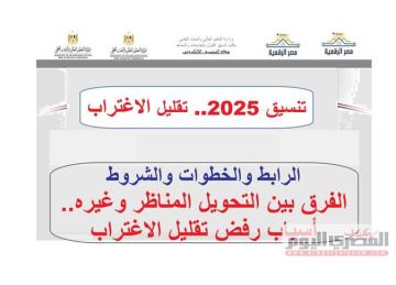 رابط تقليل الاغتراب 2025 لطلاب تنسيق المرحلتين الأولى والثانية (خطوات التقديم)