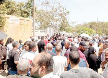 تشييع جثامين 6 من ضحايا انهيار عقار الزقازيق 