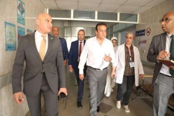 وزير الصحة يتفقد مستشفى الشروق المركزي في زيارة ميدانية مفاجئة