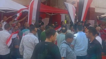 عمال هيئة نظافة وتجميل الجيزة يشاركون بقوة في انتخابات الشيوخ صور