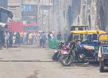حريق هائل يلتهم شونة لتجميع مخلفات البلاستيك في الإسكندرية