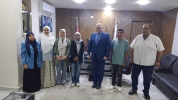 تعليم قنا تكرم الفريق الفائز بالمركز الثالث بالمسابقة الدولية للابتكارات