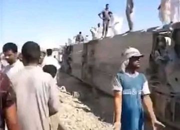 خروج عربات قطار مطروح محرم بك عن مسارها بالقرب من محطة فوكه