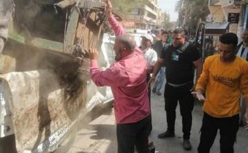 إزالة 723 إشغال طريق في كوم حمادة بالبحيرة