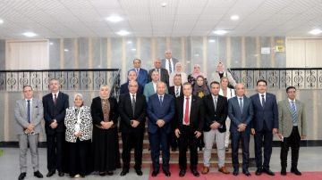 عمداء جامعة المنصورة يعقد اجتماعا بحضور رئيس هيئة ضمان جودة التعليم والاعتماد