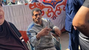 ذوو الهمم يقبلون على لجان انتخابات الشيوخ بالشرقية صور