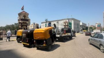 ضبط 30 توك توك غير مرخص ومخالف لخطوط السير في الزقازيق ضبط 30 توك توك غير مرخص ومخالف لخطوط السير في الزقازيق