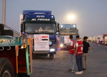 إدخال 3700 طن مساعدات غذائية وإغاثية إلى غزة عبر معبر كرم أبو سالم