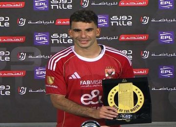 أحمد زيزو يحصد جائزة رجل مباراة الأهلي وفاركو