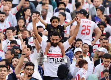 جماهير الزمالك توجه رسائل نارية لـ رابطة الأندية خلال مباراة المقاولون جماهير الزمالك توجه رسائل نارية لـ رابطة الأندية خلال مباراة المقاولون