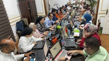 غرفة عمليات تنسيقية شباب الأحزاب والسياسيين تواصل انعقادها لمتابعة انتخابات مجلس الشيوخ