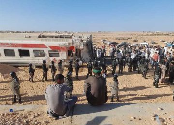 وزيرة التضامن الاجتماعي تتابع تداعيات حادث انقلاب عربات قطار بمحافظة مطروح وزيرة التضامن الاجتماعي تتابع تداعيات حادث انقلاب عربات قطار بمحافظة مطروح