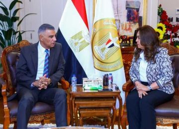 وزيرة التنمية المحلية تتابع مع محافظ أسوان مشروعات الخطة الإستثمارية