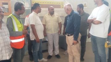 التفتيش على موقف الإجراءات التصحيحية لخطة سلامة ومأمونية مياه الشرب بمحطة المعادي