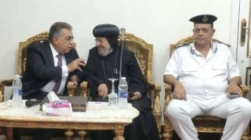 مطران شبرا الخيمة يترأس احتفال عيد مارجرجس بميت دمسيس بمشاركة قيادات الدولة صور