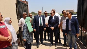محافظ المنوفية يتفقد نسب إنجاز إنشاءات المدارس الجديدة بأحياء شرق وغرب شبين الكوم