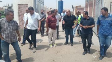 نائب محافظ الجيزة يتفقد قرى سقارة وميت رهينة ودهشور بمركز البدرشين