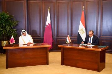 توقيع 3 مذكرات تفاهم بين مصر وقطر في التأمينات الاجتماعية والأمن الغذائي وآلية تشاور سياسي