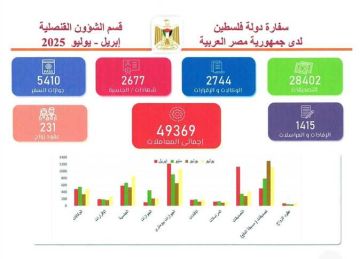 سفارة فلسطين بالقاهرة: إنجاز 49 ألف معاملة خلال 4 أشهر