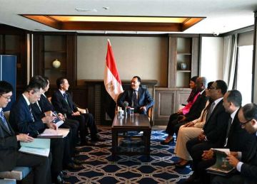 على هامش مشاركته في تيكاد 9 .. مدبولي يلتقي الرئيس والمدير التنفيذي لمنظمة اليابان للتجارة الخارجية