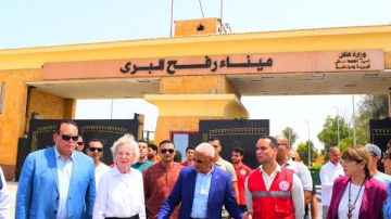 تعبئة مساعدات غزة وتصنيفها وتكويدها برعاية منظمة نيلسون مانديلا صور