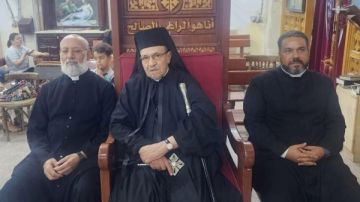 الأنبا يوسف يترأس صلوات صوم العذراء بكاتدرائية أم النعم بأبوقرقاص