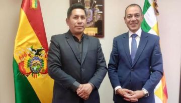 السفير المصري لدى بوليفيا يبحث فرص التعاون مع وزير التنمية والاقتصاد التعددي