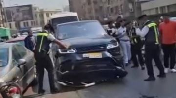 حجز مالك السيارة المتهم بإصابة 4 أشخاص وإتلاف 3 سيارات بكوبرى أكتوبر للتحريات