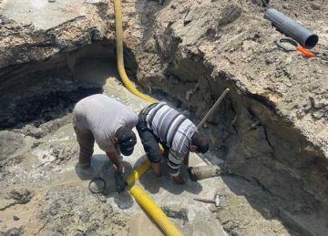 الانتهاء من إصلاح 8 كسور مفاجئة في شبكات خطوط المياه الرئيسية بمدن القناة