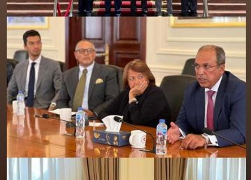 رئيس الجامعة البريطانية يستقبل مدير المنظمة العربية للتنمية بجامعة الدول العربية